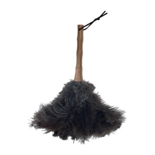 Plumeau autruche manche Bambou 33cm MSV