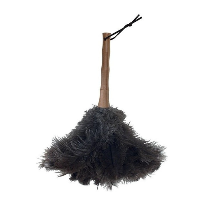 Plumeau autruche manche Bambou 33cm MSV