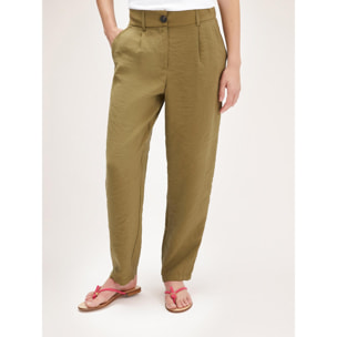 Motivi - Pantaloni carrot misto modal - Verde