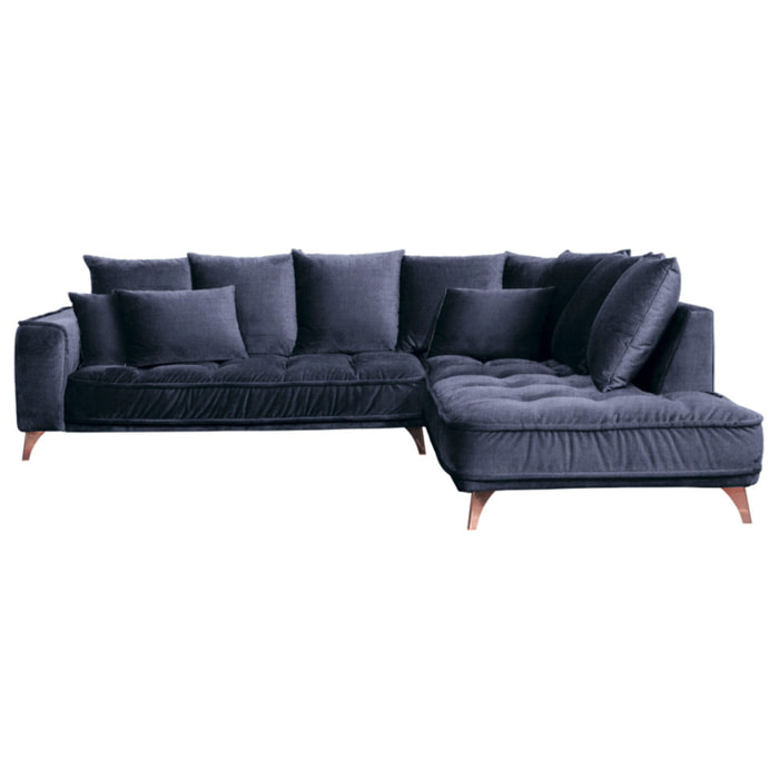 Canapé d'Angle Droit Tissu Altamo, 4 Places, Housse Déhoussable, Style Scandinave