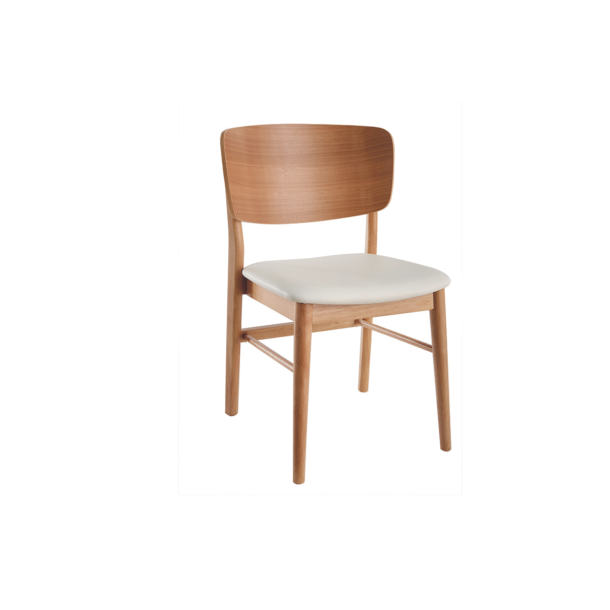 Chaises scandinaves en bois clair et blanc (lot de 2) SHELDON