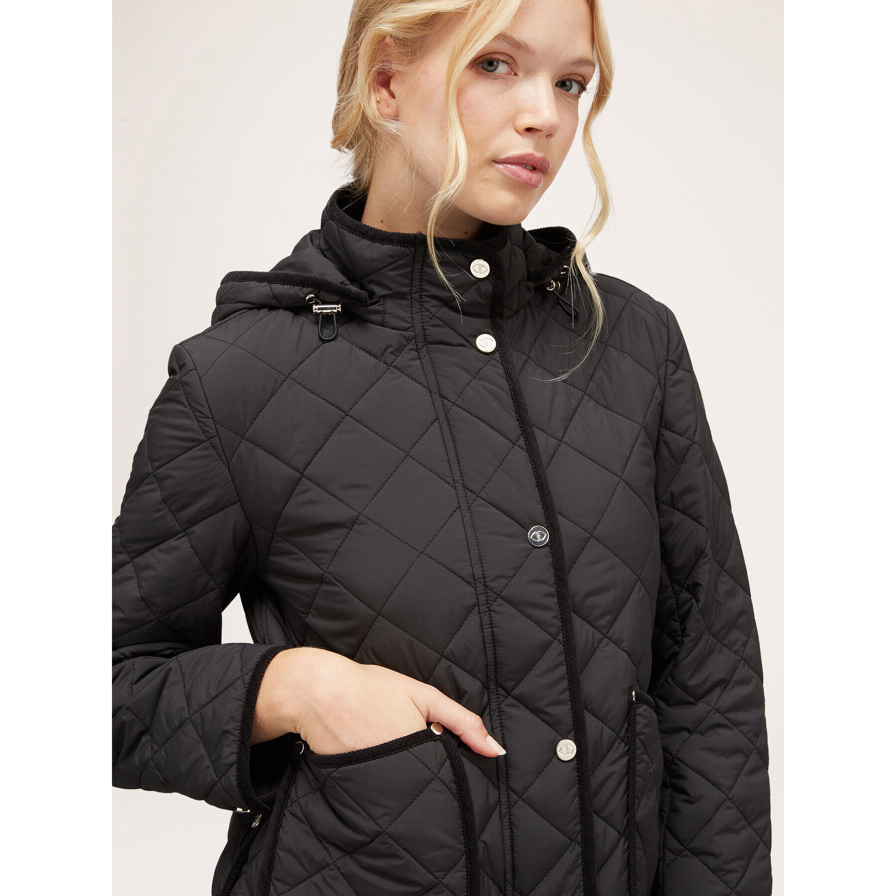 Motivi - Chaqueta acolchada con capucha - Negro