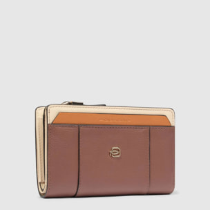 Piquadro Portafogli da con portamonete, porta carte di credito e protezione RFID