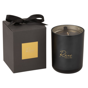 J-Line bougie parfumée Rêves Noir - Rainbow Reef - verre - noir - large - 65H