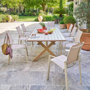 Table de jardin 8 places Axiome argile