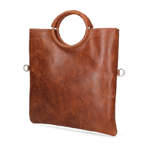 Borsa a mano da donna Made in Italy - Modello Velvet - 100% pelle scamosciata - 29.0 x 30.0 x 1.0 cm