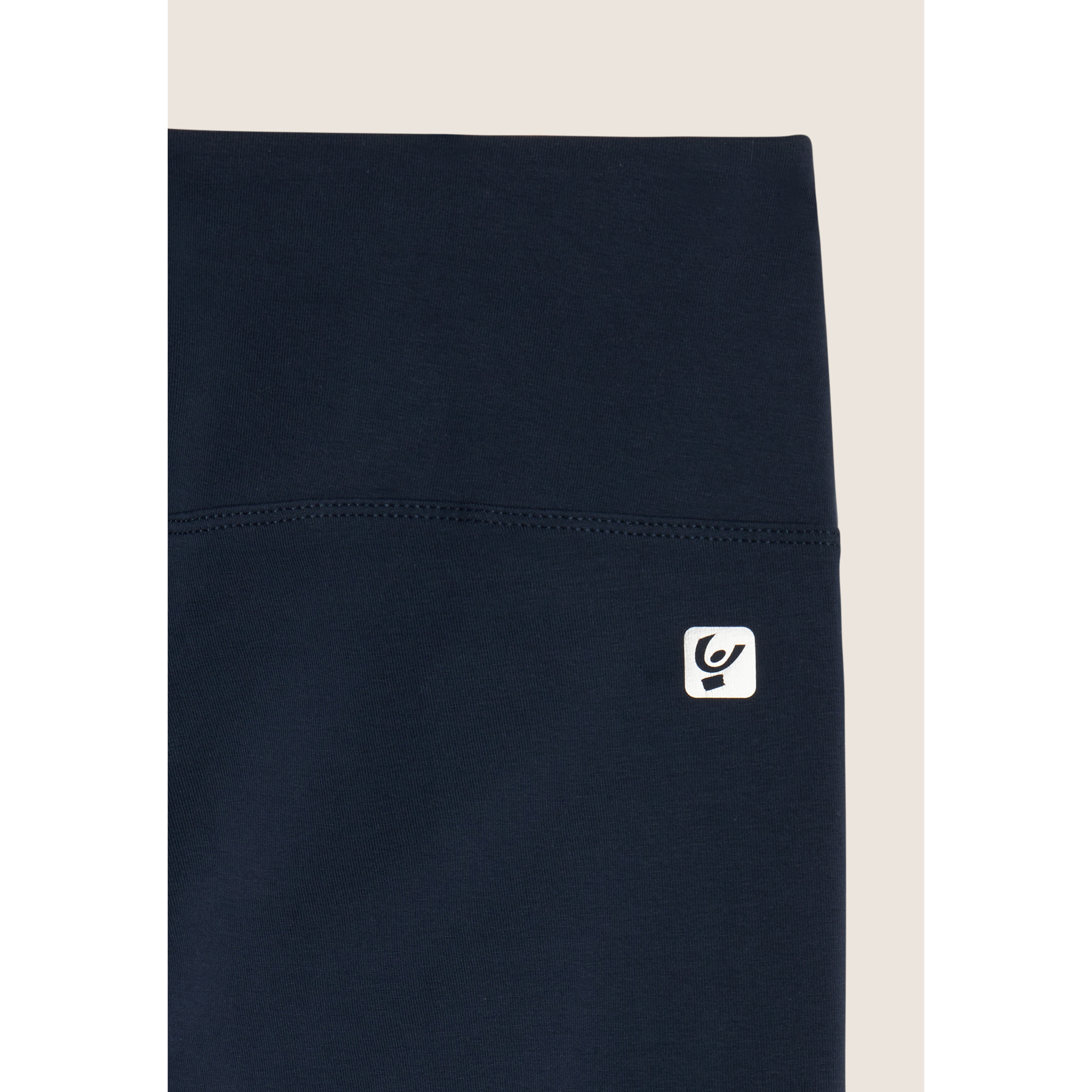 Leggings in cotone con vita alta e carré a cuore