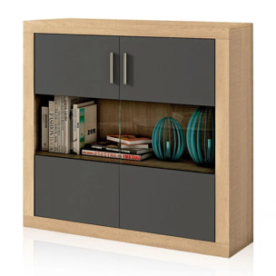 Bodeguero Nuka 2 puertas Cambria - Grafito