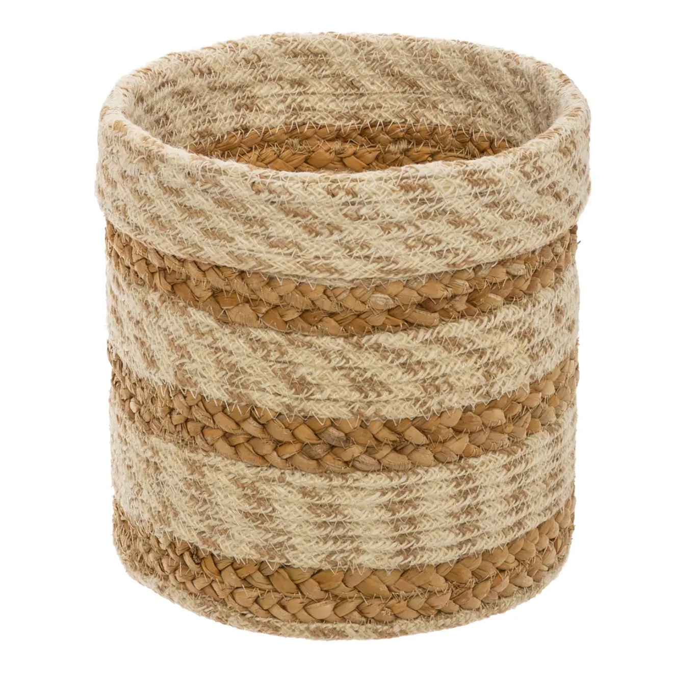 Set de 4 paniers "Emmett" en jute D19/23/26/29cm