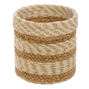 Set de 4 paniers "Emmett" en jute D19/23/26/29cm