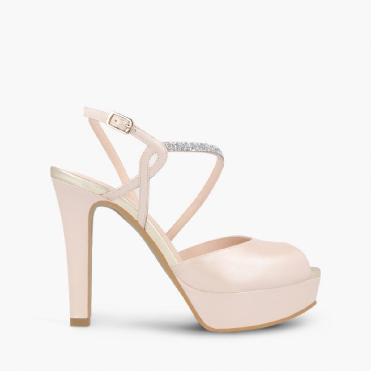 SANDALIAS DE NOVIA ROSAS TIRANES