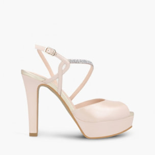 SANDALIAS DE NOVIA ROSAS TIRANES