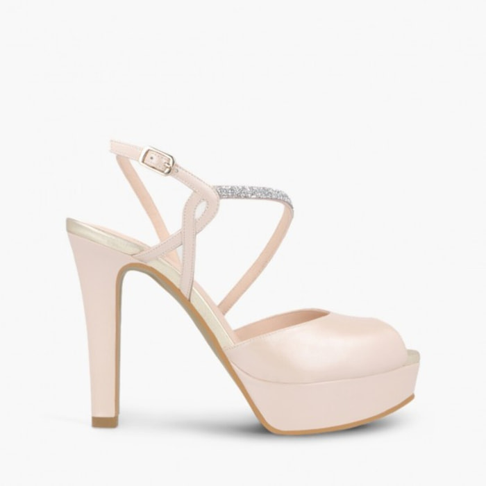 SANDALIAS DE NOVIA ROSAS TIRANES