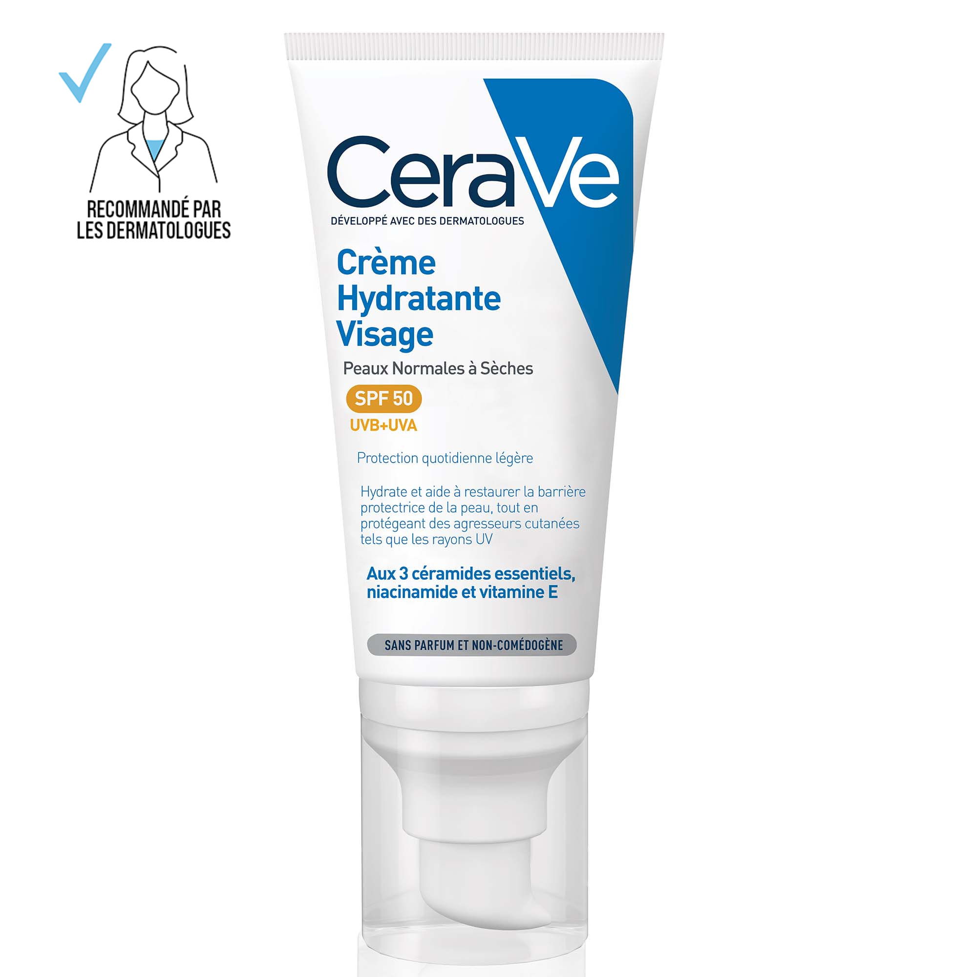 Crème Hydratante Visage SPF50