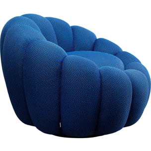 Fauteuil pivotant Peppo Bloom bleu Kare Design