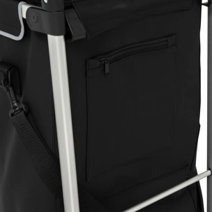 Chariot de course 2 roues imperméable oir