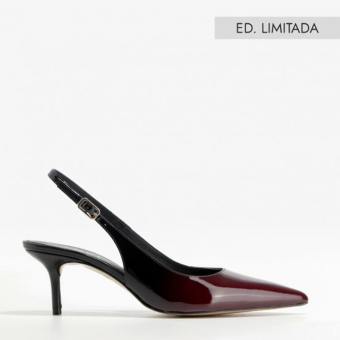 ZAPATOS DE SALÓN BURDEOS KLINIC-BI