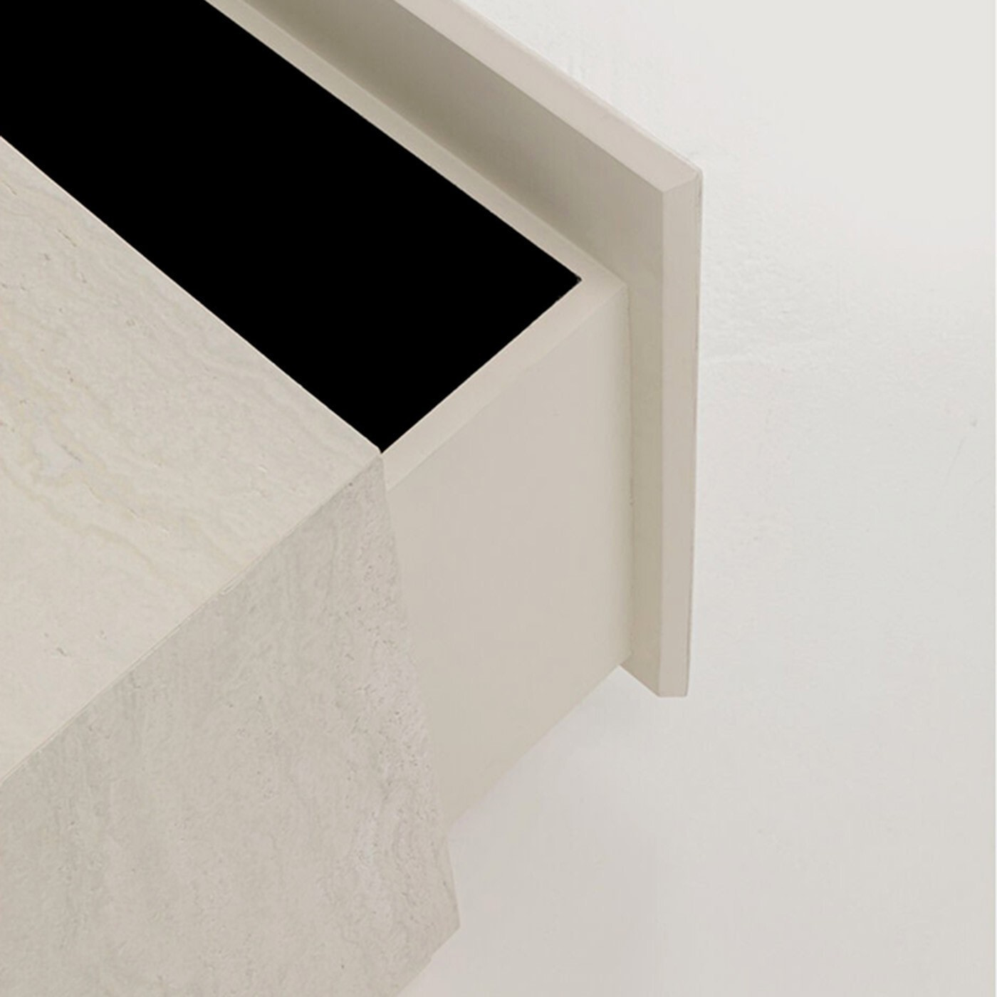 Chevet Travertino 1 tiroir Kare Design