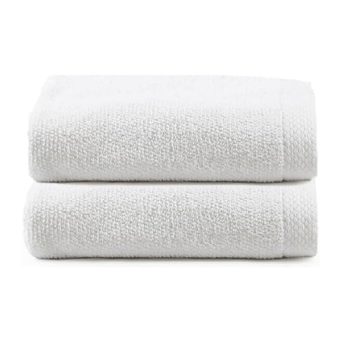 INTRECCI HOME Set Bagno 2 Asciugamani Ospite, in Puro Cotone 500 g,Morbidezza Extra, Assorbenza Superiore, Elegante e Durevole