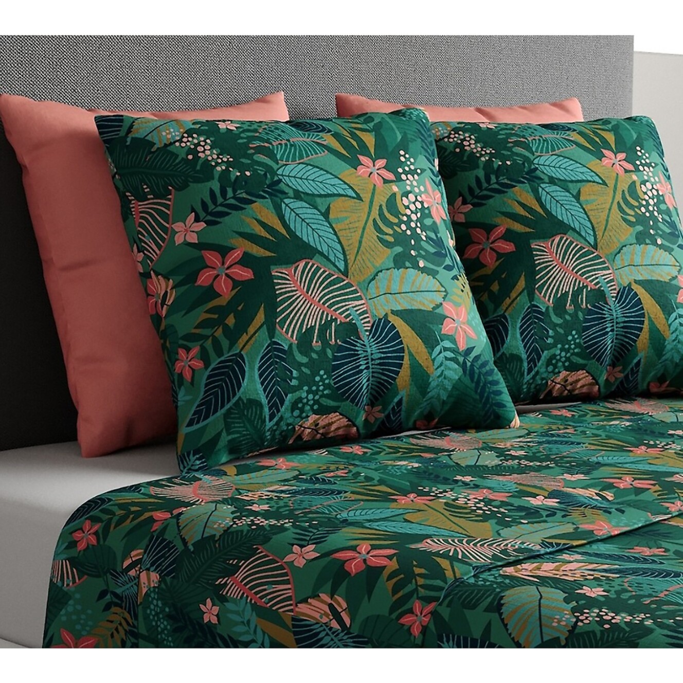 Parure De Drap 3pcs avec Drap housse Bonnet:25cm 100%coton 57fils Zania