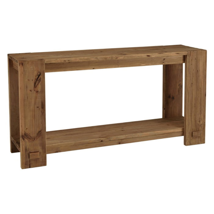 SANDY - Console bois 150x40cm bois Pin recyclé