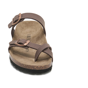SANDALIA BABUNKERS MARRON