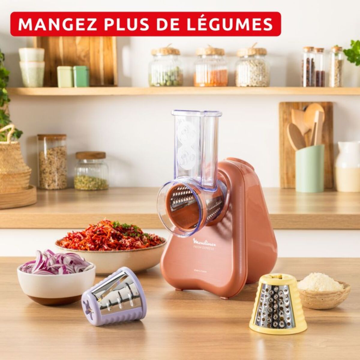 Rapeur trancheur MOULINEX Fresh Express DK853JE0
