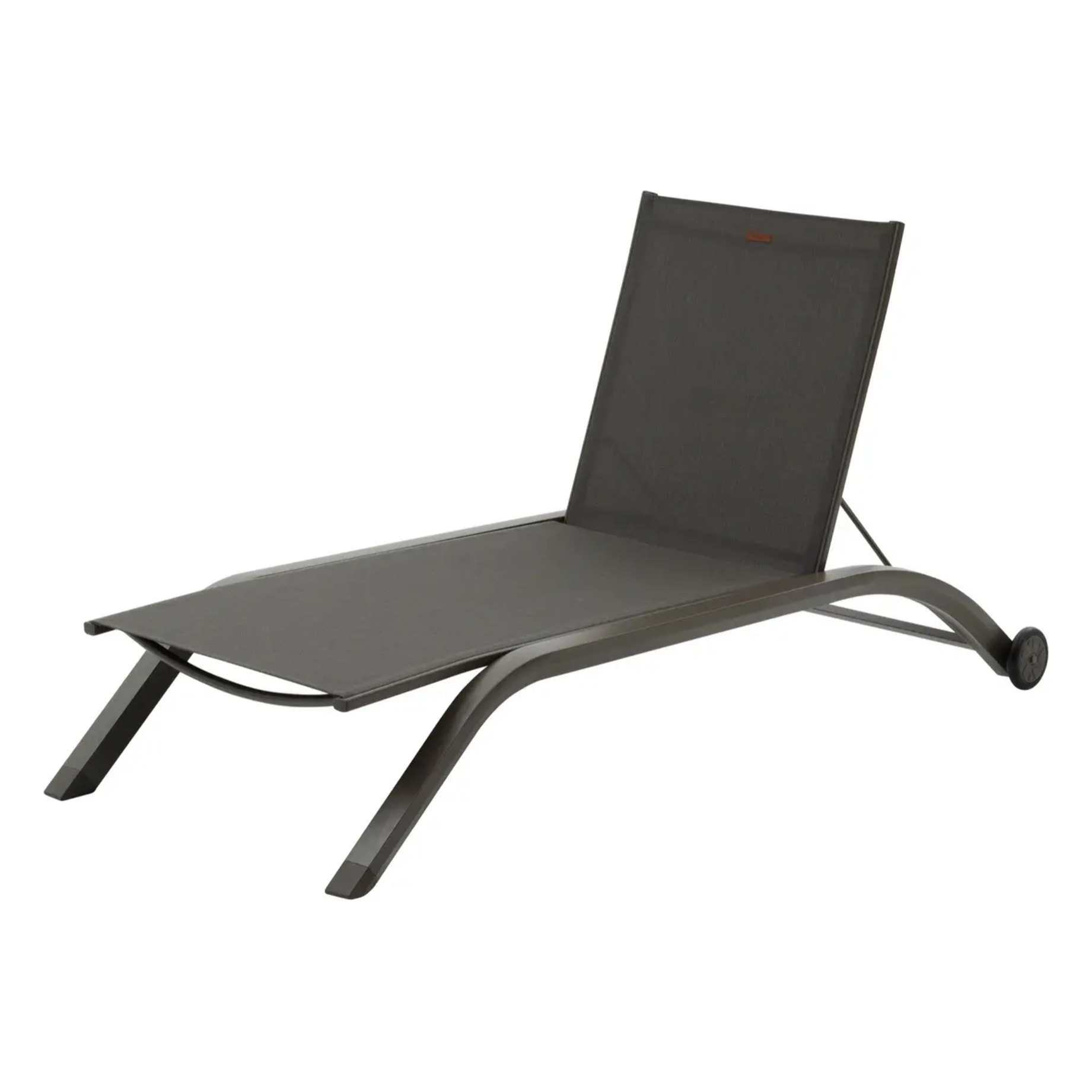 Transat "Jimani" mocha & praline 2 roues en aluminium et texaline