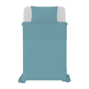 COMPLETO LETTO NATURAL COLOR, 100% COTONE - PIAZZA E MEZZA