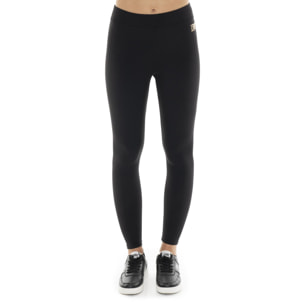 Leggings de nailon elástico para mujer Leone 1947 con tachuelas doradas y logo