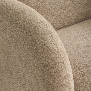 Fauteuil pivotant Fiva H.78cm beige
