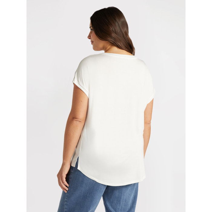 Fiorella Rubino - Blusa in raso - Bianco