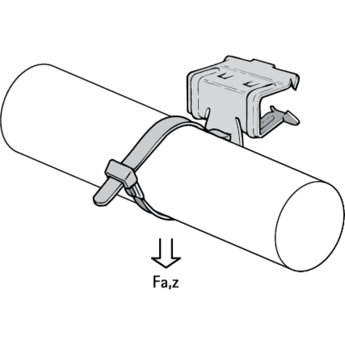 Attache de bord de tôle WALRAVEN BRITCLIPS - FC14 - 8-14 mm - Avec attache PA noire - 50320016