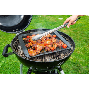 Lot de 3 plats de cuisson en acier émaillé 40 x 34 cm, 21 x 12 cm, 28 x 33 cm FM Professional Barbecue