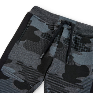 Pantalón felpa camuflaje de bebé niño