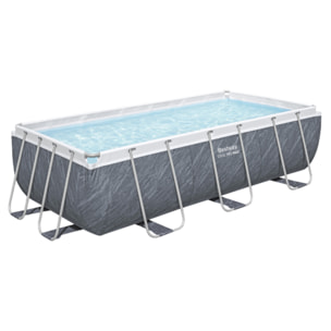 Bestway Piscine hors sol - Rectangulaire - Steel Pro Max - Décor marbre - 404 x 201 x 100 cm