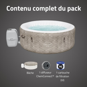 Bestway Spa gonflable rond Lay-Z-Spa Madrid AirJet avec WiFi 2-4 personnes