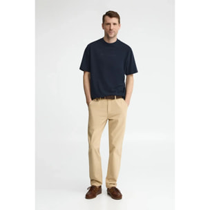 Camiseta azul marino de corte holgado con bordado Polo Club