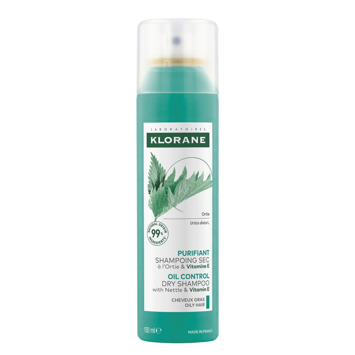 Ortie - Shampoing Sec - Spray Séboreducteur - cheveux gras - 150 ml