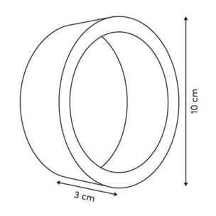 Rouleau adhésif rond D.10cm transparent