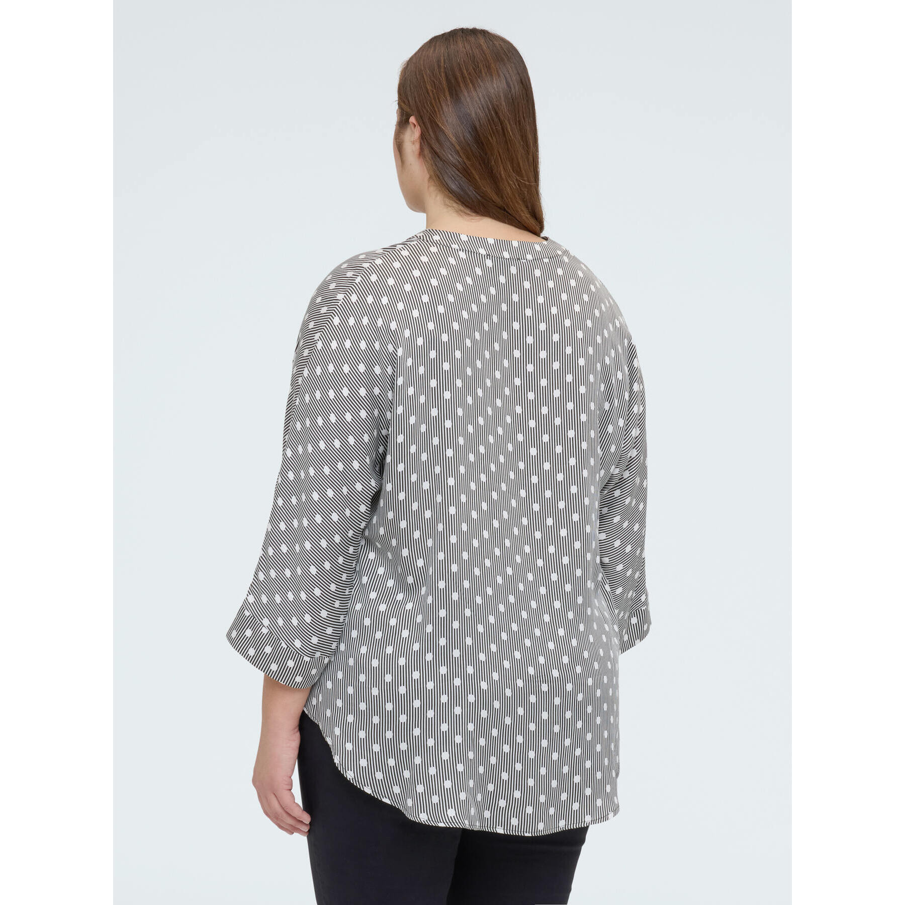 Fiorella Rubino - Camicia a pois in raso di viscosa - Grigio