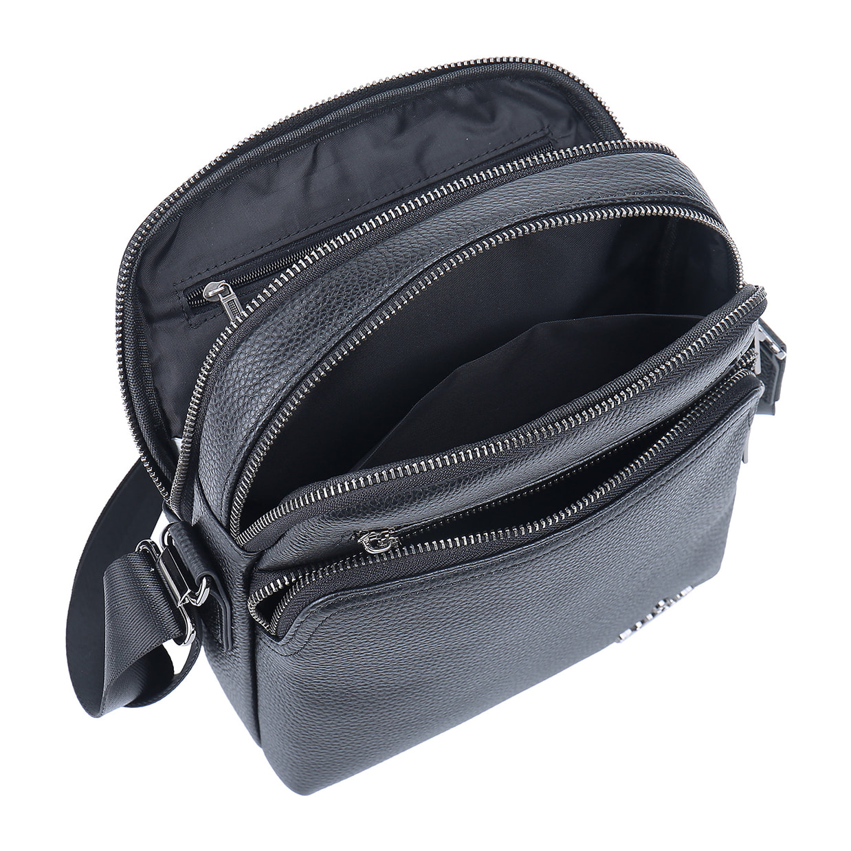 Borsa a tracolla  da uomo In Vera pelle Made in Italy 22x25x9 cm