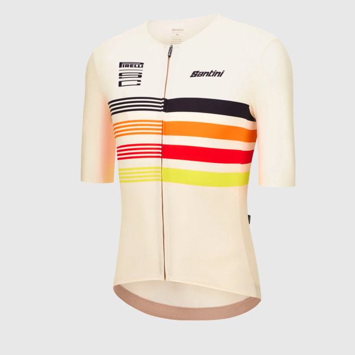 Santini X Pirelli Sport Club Tape Jersey - Bianco