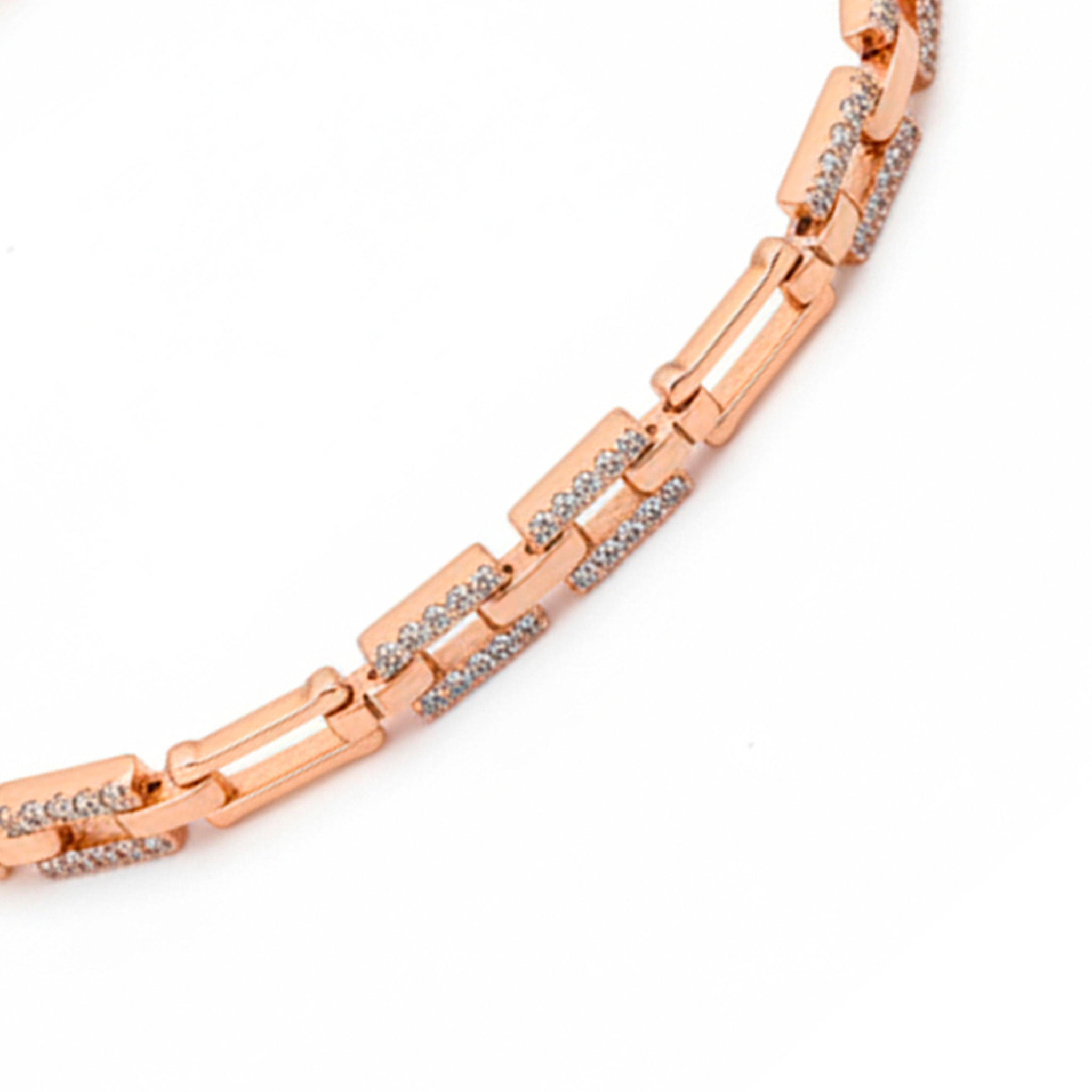 Pulsera Muka acabado oro rosa 18k
