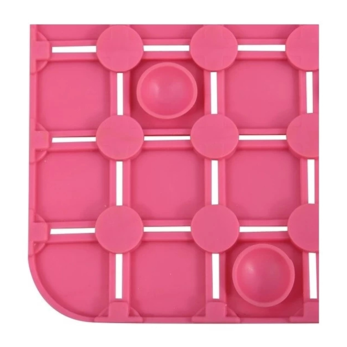 Tapis Fond de douche antidérapant Caoutchouc QUADRO 54x54cm Rose Fuschia MSV