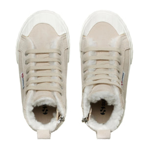 Sneakers Superga Bambino/a Beige 2696 Kids Stripe Suede