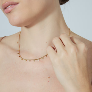 Collar acabado en oro amarillo de 18k
