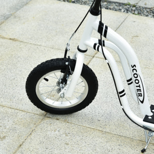 Trottinette pour Enfants Plus de 5 Ans Grands Pneus Guidon Réglable