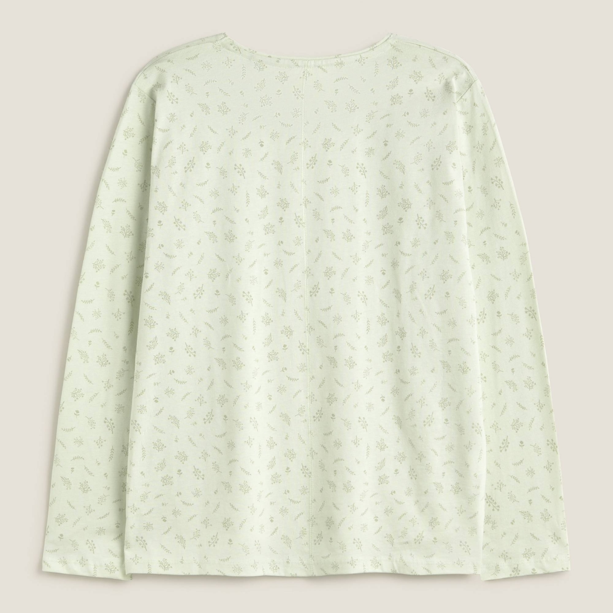 Camiseta de algodón estampada Mati color verde claro 100% Algodón