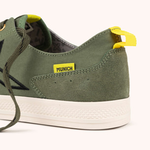 Zapatilla Casual de Lona Verde y Suela Blanca MUNICH SWING 14